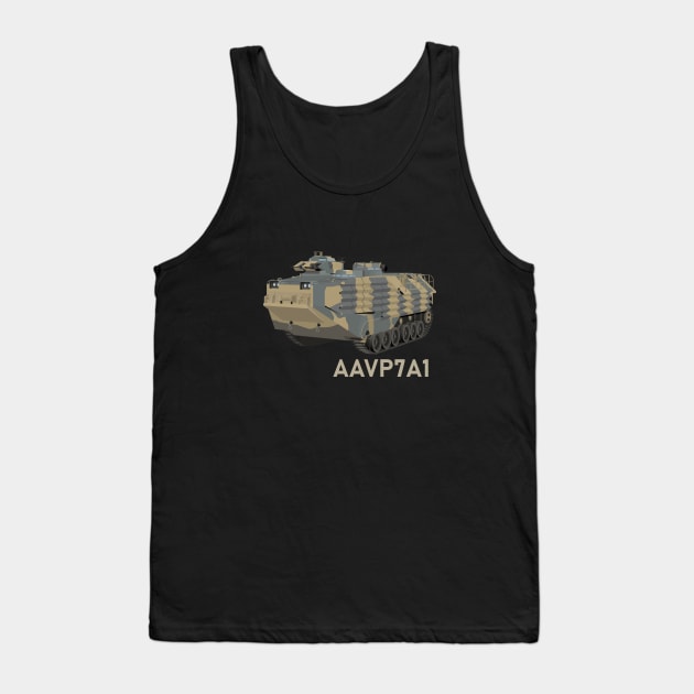 Assault Amphibious Vehicle (AAV) AAVP7A1 Tank Top by NorseTech